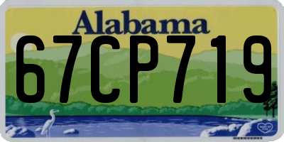 AL license plate 67CP719