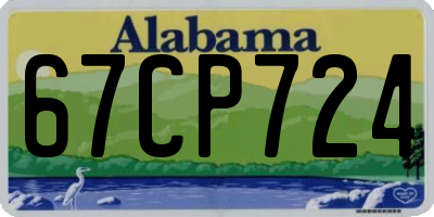 AL license plate 67CP724