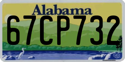 AL license plate 67CP732