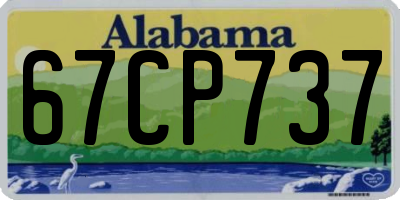 AL license plate 67CP737