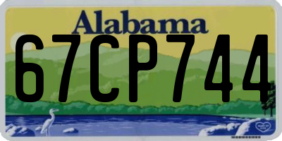 AL license plate 67CP744