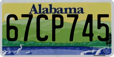 AL license plate 67CP745