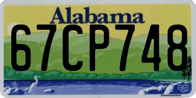 AL license plate 67CP748