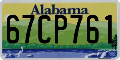 AL license plate 67CP761