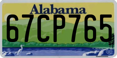 AL license plate 67CP765
