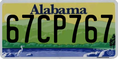 AL license plate 67CP767