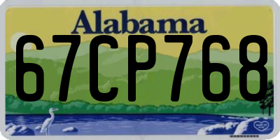 AL license plate 67CP768