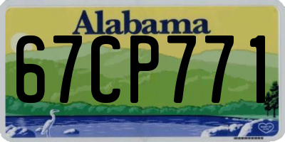 AL license plate 67CP771