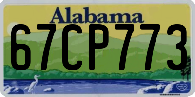 AL license plate 67CP773