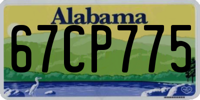 AL license plate 67CP775