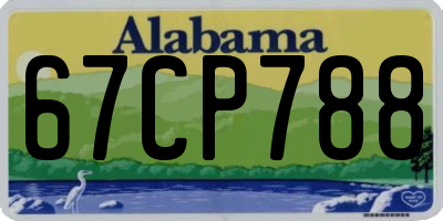 AL license plate 67CP788