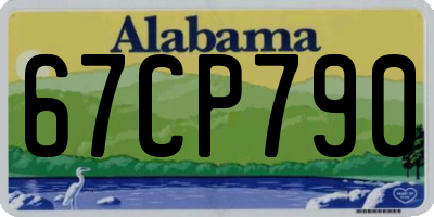 AL license plate 67CP790