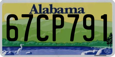 AL license plate 67CP791