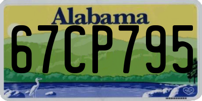 AL license plate 67CP795