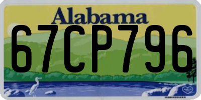 AL license plate 67CP796