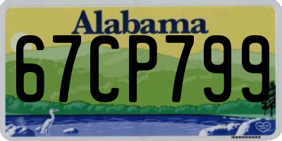 AL license plate 67CP799