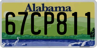 AL license plate 67CP811