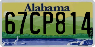 AL license plate 67CP814