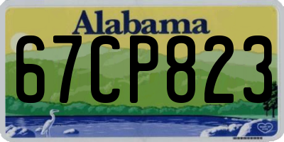 AL license plate 67CP823