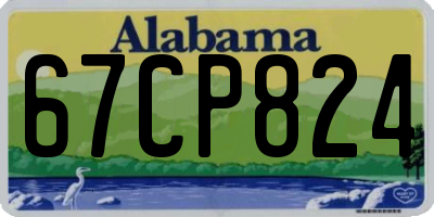 AL license plate 67CP824
