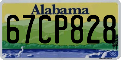 AL license plate 67CP828