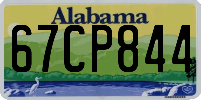 AL license plate 67CP844