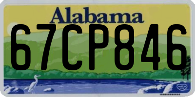 AL license plate 67CP846