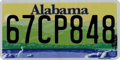 AL license plate 67CP848