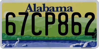 AL license plate 67CP862