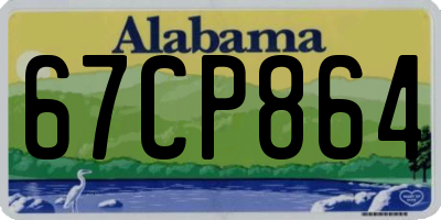 AL license plate 67CP864