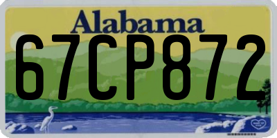 AL license plate 67CP872