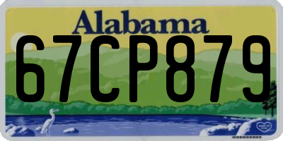 AL license plate 67CP879