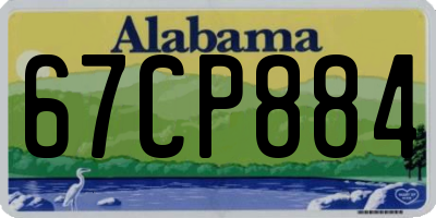 AL license plate 67CP884