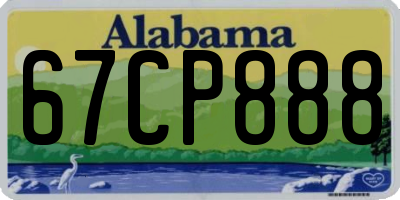 AL license plate 67CP888