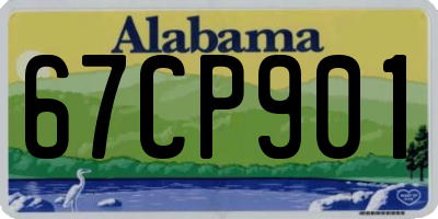 AL license plate 67CP901