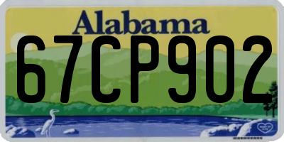 AL license plate 67CP902