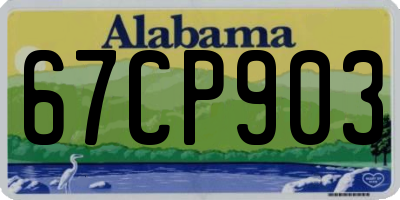 AL license plate 67CP903