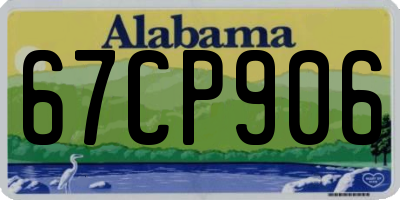 AL license plate 67CP906