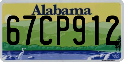 AL license plate 67CP912