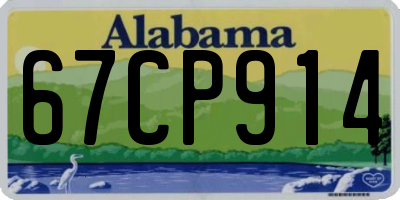 AL license plate 67CP914
