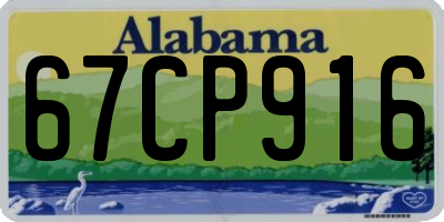 AL license plate 67CP916