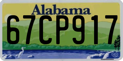 AL license plate 67CP917