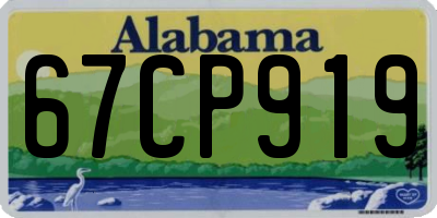 AL license plate 67CP919