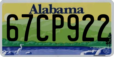AL license plate 67CP922