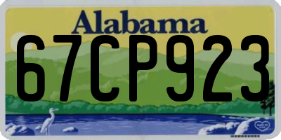 AL license plate 67CP923