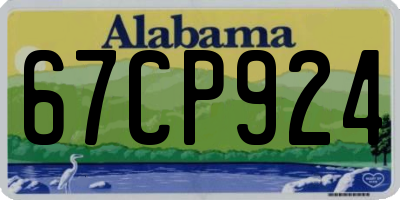 AL license plate 67CP924