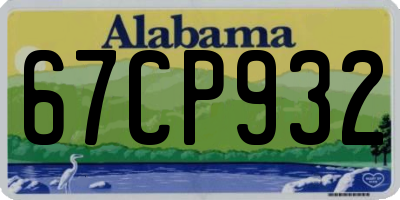 AL license plate 67CP932