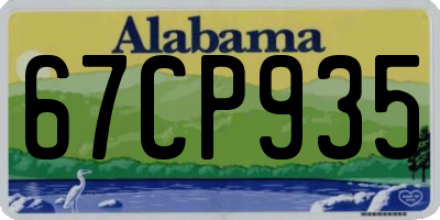 AL license plate 67CP935
