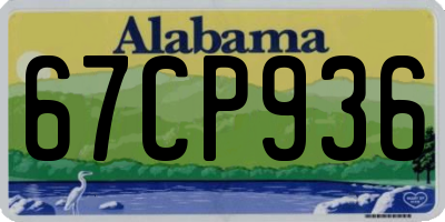 AL license plate 67CP936