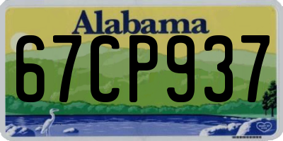 AL license plate 67CP937